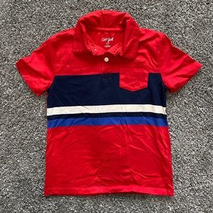 Boys Cat & Jack short sleeved polo shirt size s (6-7)